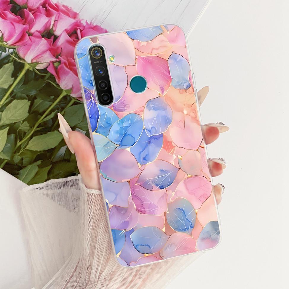 Transparent Casing For Realme 5 Pro Cover Fashion Cartoon Cute Funny Painted Soft Phone Case RMX1973 RMX1971