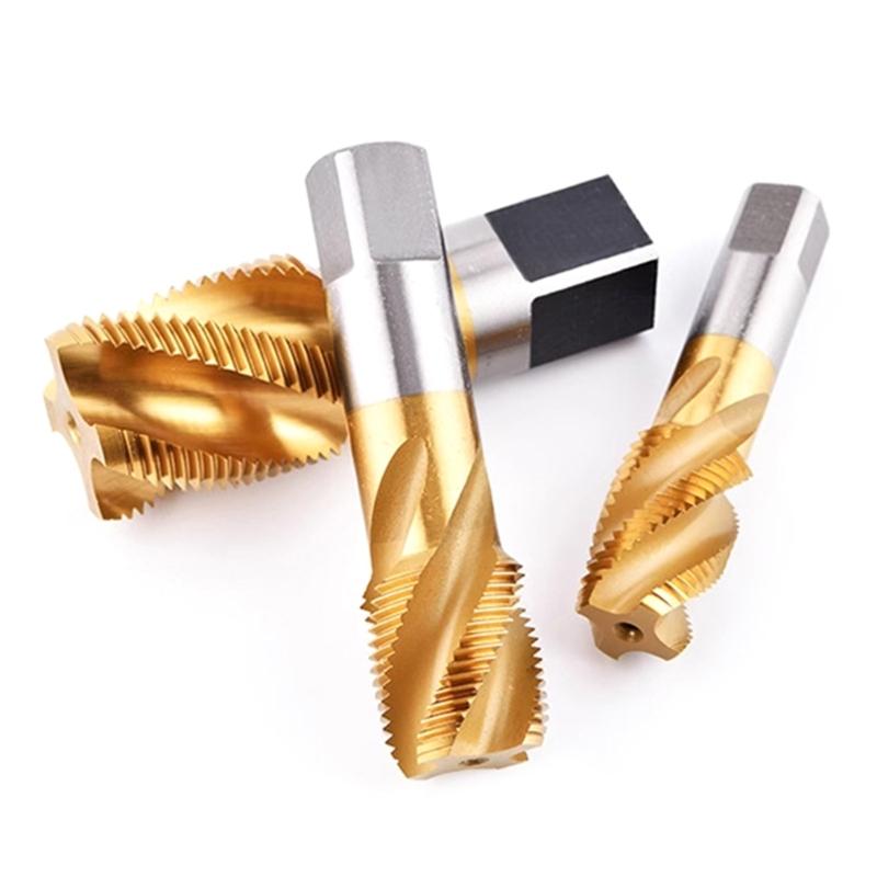 Spirals Flute Thread Tap G1/4 ZG3/8 NPT1 Coated High Speed Steel Machine Tapping Tool for Machinist Repair