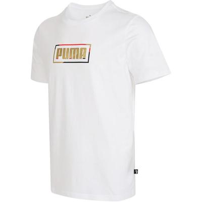 Κυκλικός Λαιμός Casual Εκτυπωμένο Κοντομάνικο T-Shirt Ανδρικά Τοπ Λευκό 683815-02