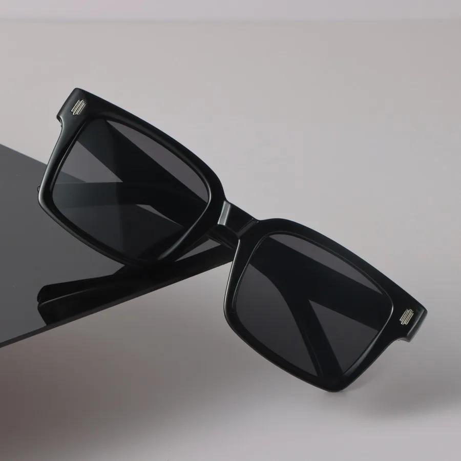 Designové čtvercové sluneční brýle Dámské Pánské Vintage Černé Sluneční brýle Módní Osobnost Brýle Zrcadlová čočka Sexy Značka