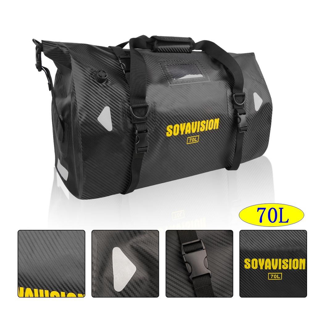 Motorcycle Carrier Tail Bag Back Seat BagTrunk Bags For Harley Honda Cycling Bag Outdoor Boating Fishing Bag 20L 50L 70L 100L