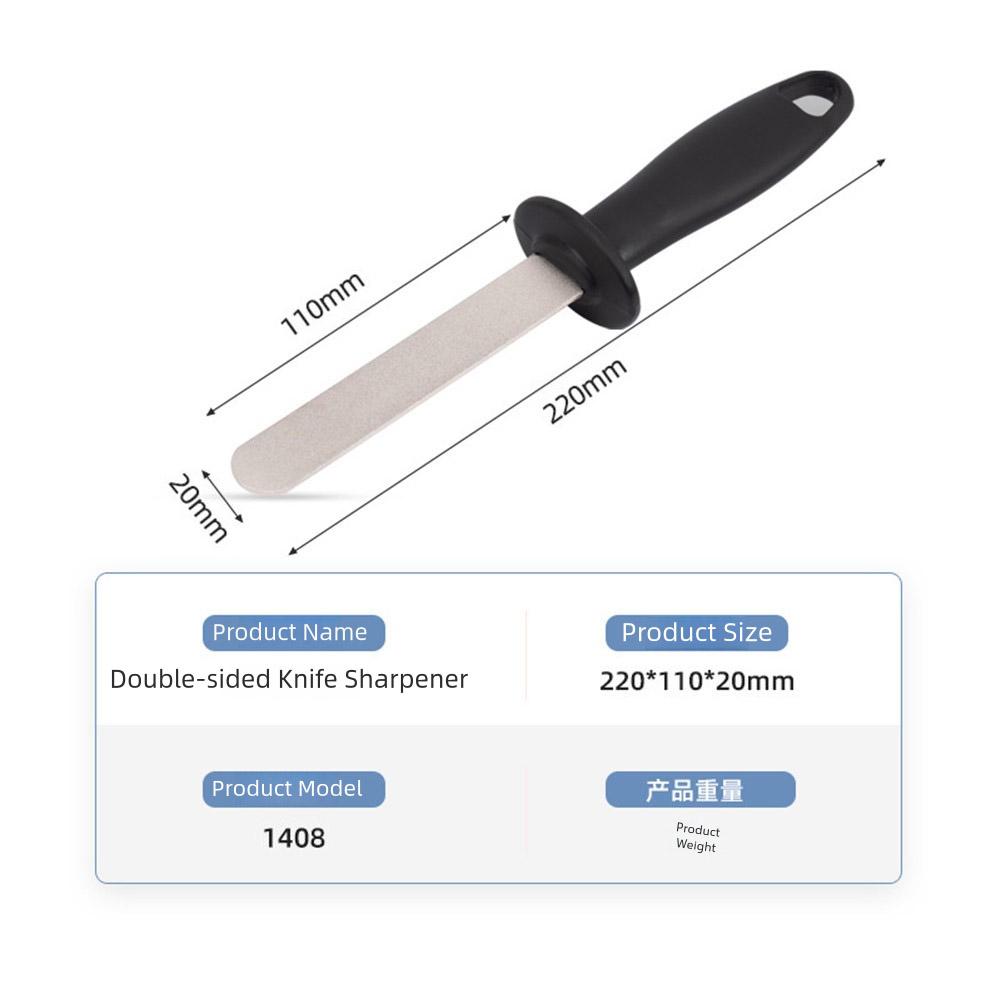 2pcs Doubled-Sided Emery Files Sharpener Metal Knifes Sharpening Stone Tool Abrasive Tools Kitchen Utensils