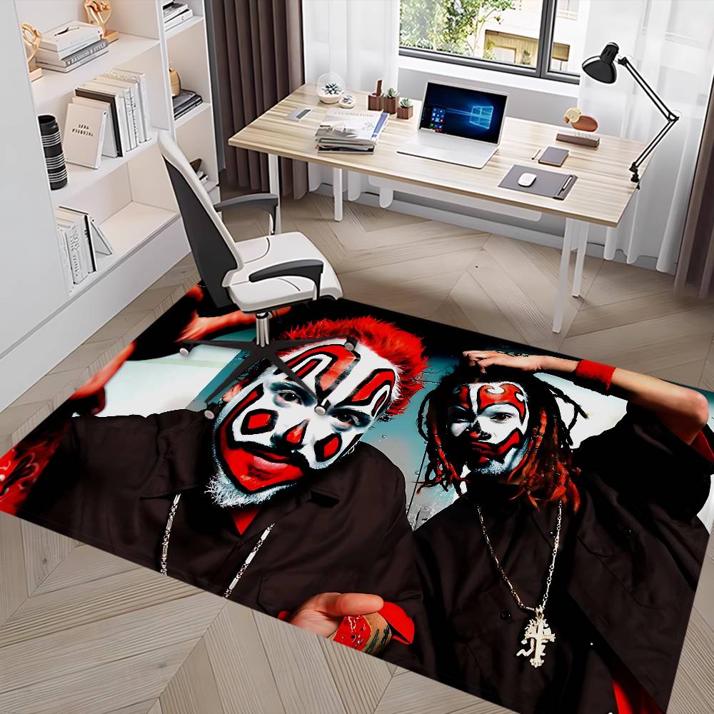 Hip-Hop I-Insane C-Clown P-Posse Floor Mat Retro Multiple Choice Living Room Kitchen Rug Non-Slip Modern Home Decor