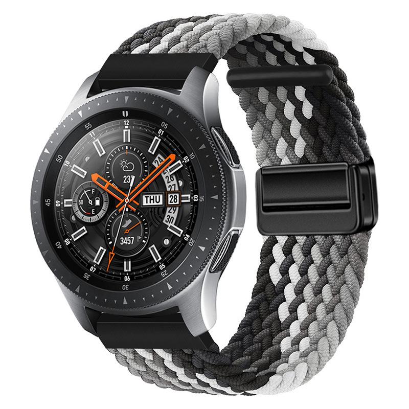 Suitable for Huawei Samsung Smart Watch with Magnetic Buckle Nylon Strap