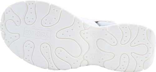 Yosuke Women's White Combination Sandals, Size 24.0 Cm, 2810134