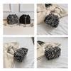 Chic Sequin Korean-Style Bucket Bag: Trendy Pleated Single Shoulder & Crossbody Evening Bag for Women 2026