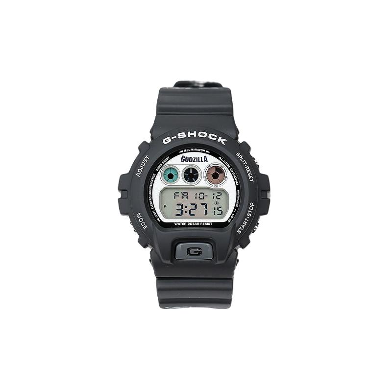 

Casio G-SHOCK x GODZILLA GODZILLA model electronic movement resin strap Japanese and Korean watch men s watch white dial DW-6900BGODZ-9 белый