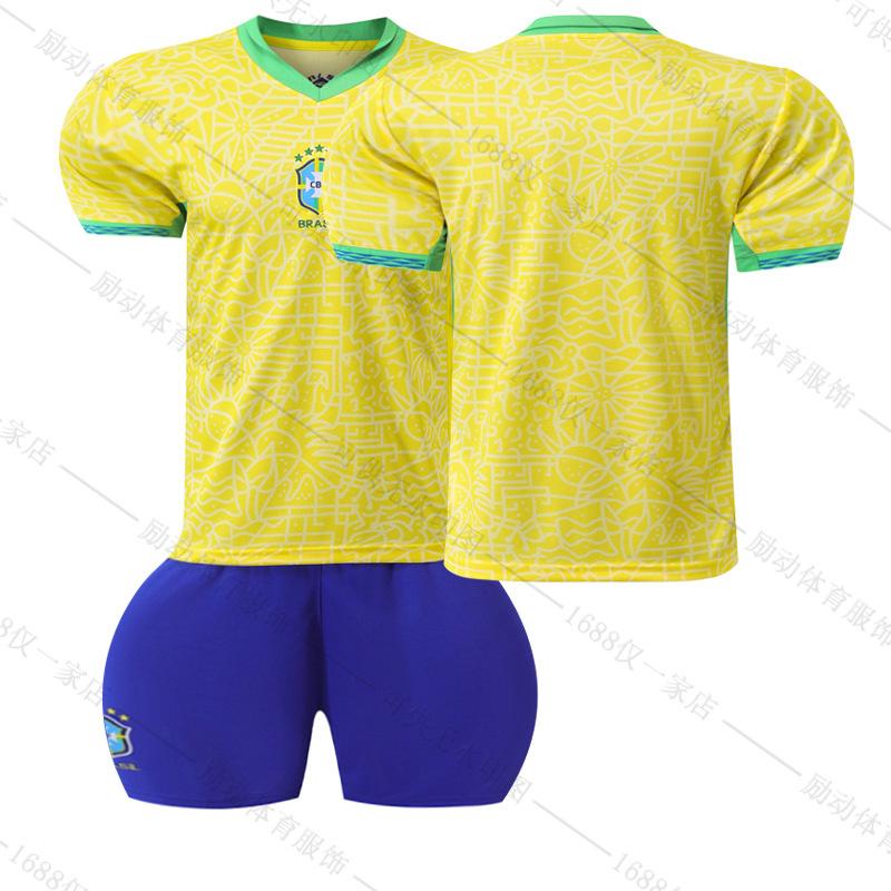 2425 Brazil home football jersey Americas national team jersey No. 10 Rodrigo 7 Vinicius Neymar #16