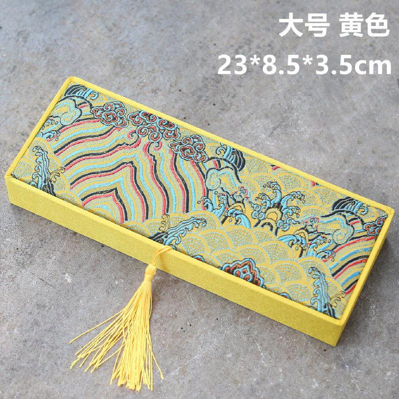 Chinese Style Rectangular Exquisite Tassel Brocade Box Gift Wrapping Available in Multiple Colors and Sizes Protect Your Jewelry
