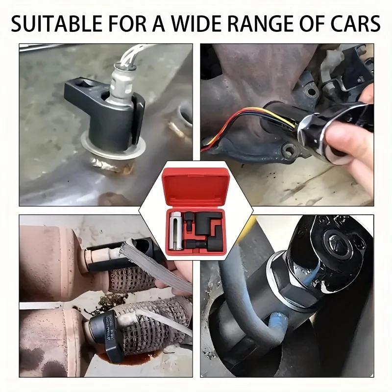 Automotive Oxygen Sensor and Thread Tracer Set -5-piece Oxygen Sensor Sleeve Tool for Sensor Disassembly
