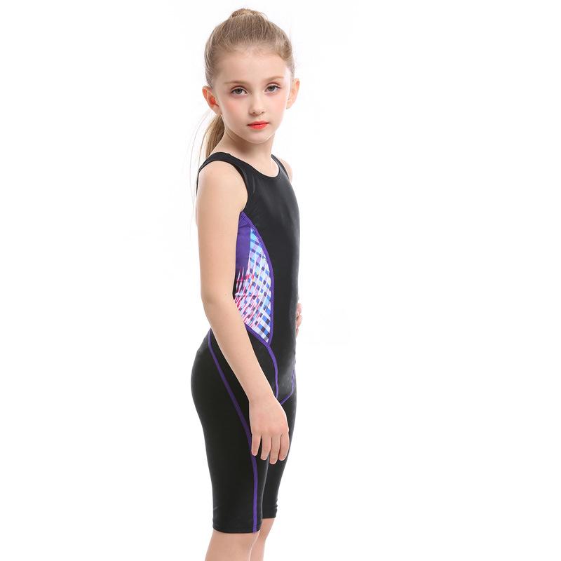 Girls' Cute One-Piece Swimsuit for Swim Training