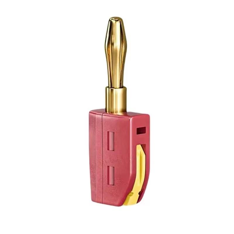 1-10Pcs Banana Plug High Current Quick Connect Gold-plated Banana Connector 32A Electrical Test for Jack Audio Music Speaker