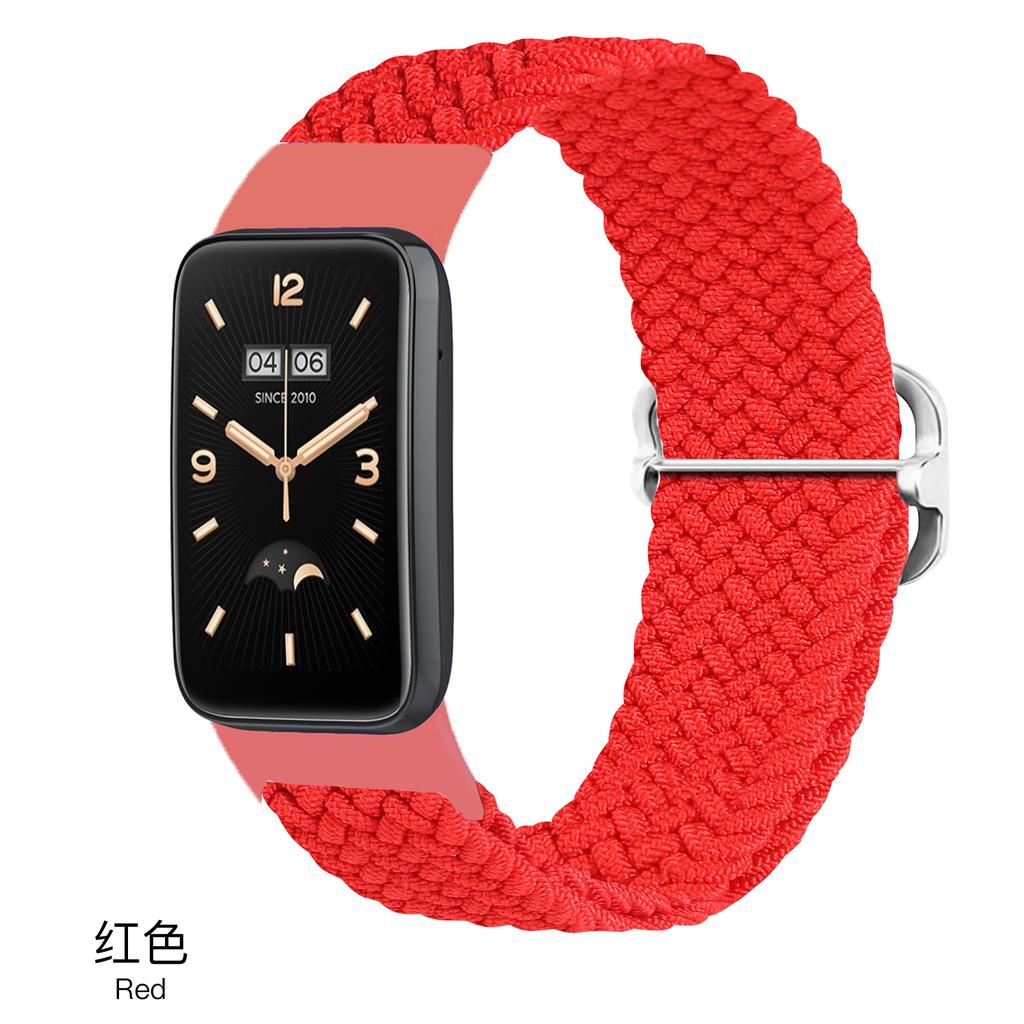 Nylonový řemínek pro Xiaomi Mi Band 7 8 Pro Elastický nastavitelný Pletený solo loop Náramek Correa pro mi band 7 pro miband 7pro Řemínek
