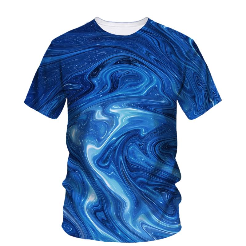 Summer Original Water Droplet Graphic T Shirts For Men Trend Casual Creative Simple Style Printed O-neck Short Sleeve Tees