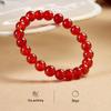 Exquisite Natural Red & Green Agate Bracelet for Women - Versatile and High-End Design