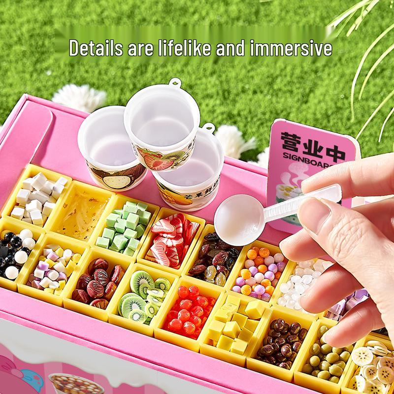 Xiaoling Toys Miniatur Süßigkeitenladen DIY Essensspielzeug für Mädchen ab 6 Jahren Geburtstagsgeschenk