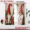 2D Flat Printing  JIT 2pcs   Curtains (Without Rod) Festive Gnomes (3) Popular Creative Curtains Versatile Fabric Curtains All
