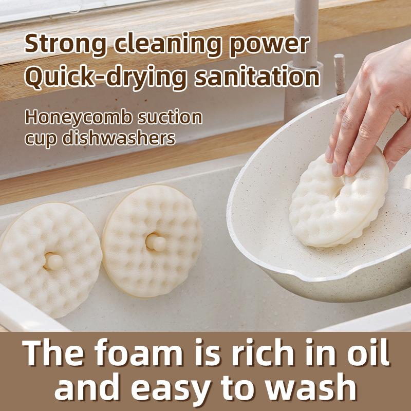 Kitchen Cleaning Sponge Set Double-Sided Scrubbing Dishes, Pots And Pans Dishwashing Sponge Multi-Function Cleaning Brush