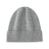 Simple big head circumference cashmere hat women's autumn and winter double-layer thickened warm ear protection Northeast wool knitted pile cold hat