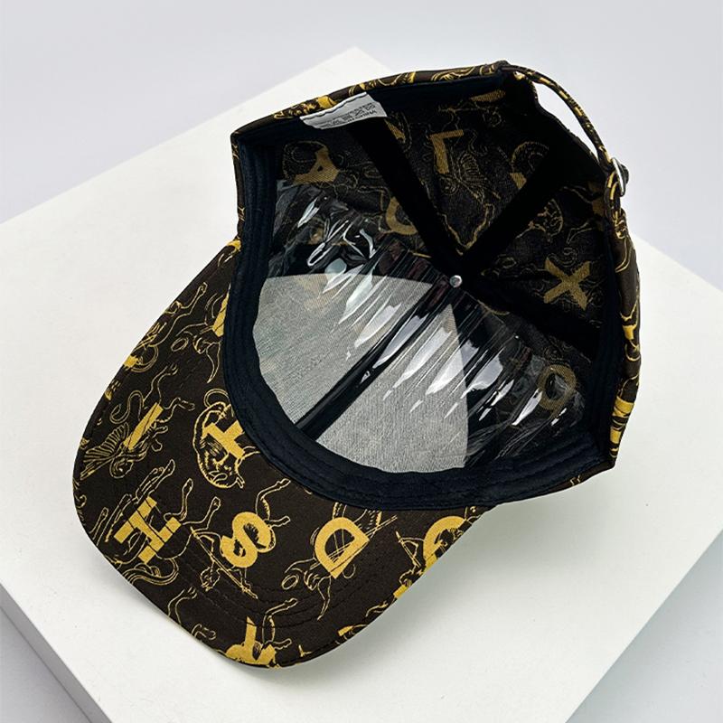 And Women Korean Style With Printed Pattern Graffiti Letter Print Snapback Hats All-Match Baseball Caps Fashion Street Style Air Permeable