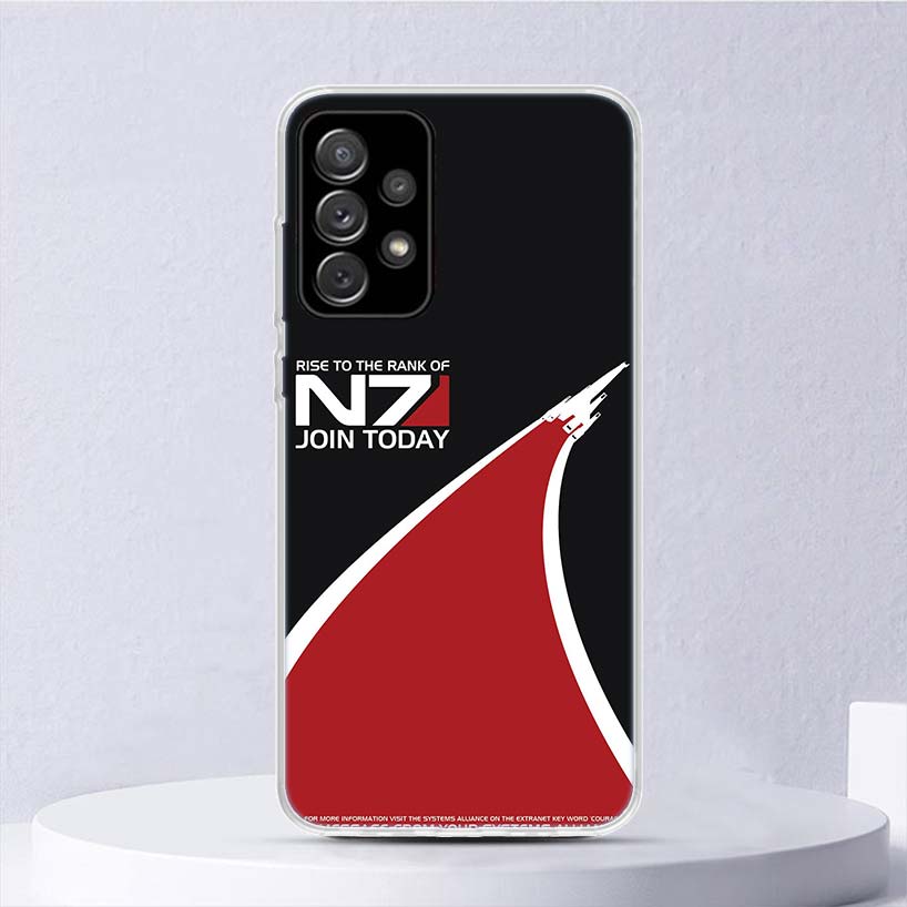 

N7 Mass Effect Soft Case For Samsung Galaxy A52 A42 A32 A22 A12 A02S Phone Cover A50 A51 A70 A71 A41 A31 A21S A40 A30 A20E A10 G Samsung A50
