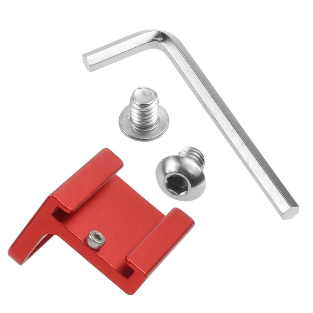 

Universal Cold Shoe Mount Quick Release Plate 1/4 Screw Interface Converter Hot Shoe Base Bracket Aluminum Alloy Extend