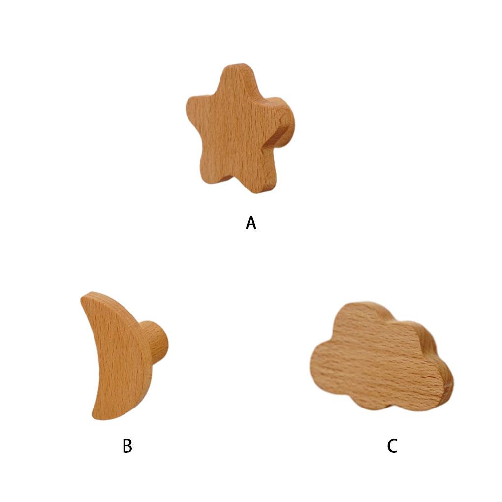 Houten Trekgreep Veelzijdige Stijl Eenvoudig Te Installeren Houten Kastknoppen Set Met Schroeven Stijlvol