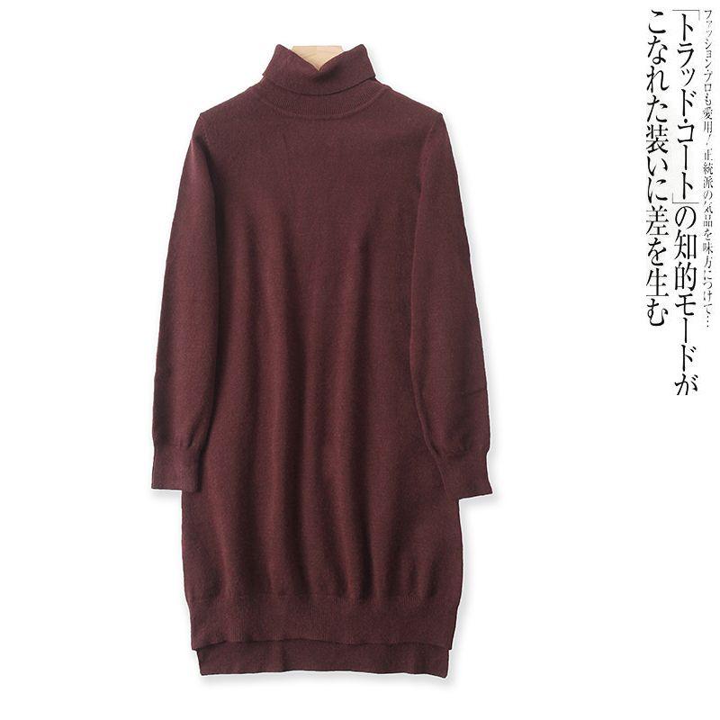 

Autumn New Foreign Trade Women s Clothing Fashion Slim Turtleneck Sweater Deep Purple B- 1-31-1 M