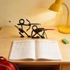 Plastic Stickman Warrior Pen Holder 3D Black Funny Pen Ornament 3D Printed Pencil Stand  Student