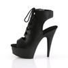 15Cm round head thin heel high heel knight boots black short boots bright leather fish mouth