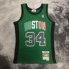MN hot-pressed 0708 Celtic retro jersey Pierce Garnett Ray Allen embroidered jersey
