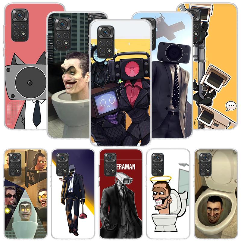 S-Skibidi Toilet Mobile Cell Phone Case For Xiaomi Redmi Note 13 14 15 Pro Plus 12S 12 14S 11S 11E 10 10S 11 11T 5G 4G Cover Coq