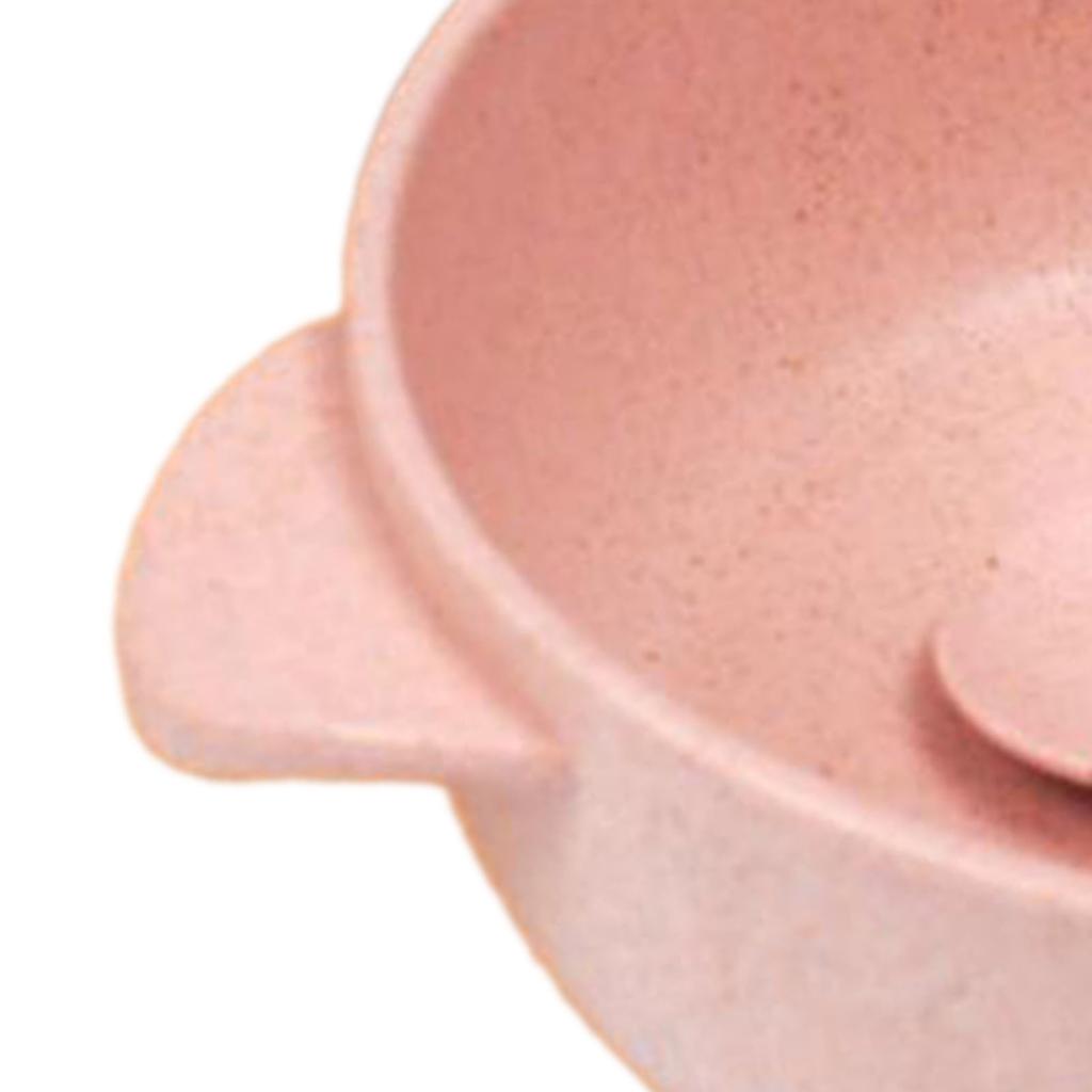 Kid Bowl Environmentally Protective Multifunctional Rugged Kid Dessert Bowl with Spoon for Toddler