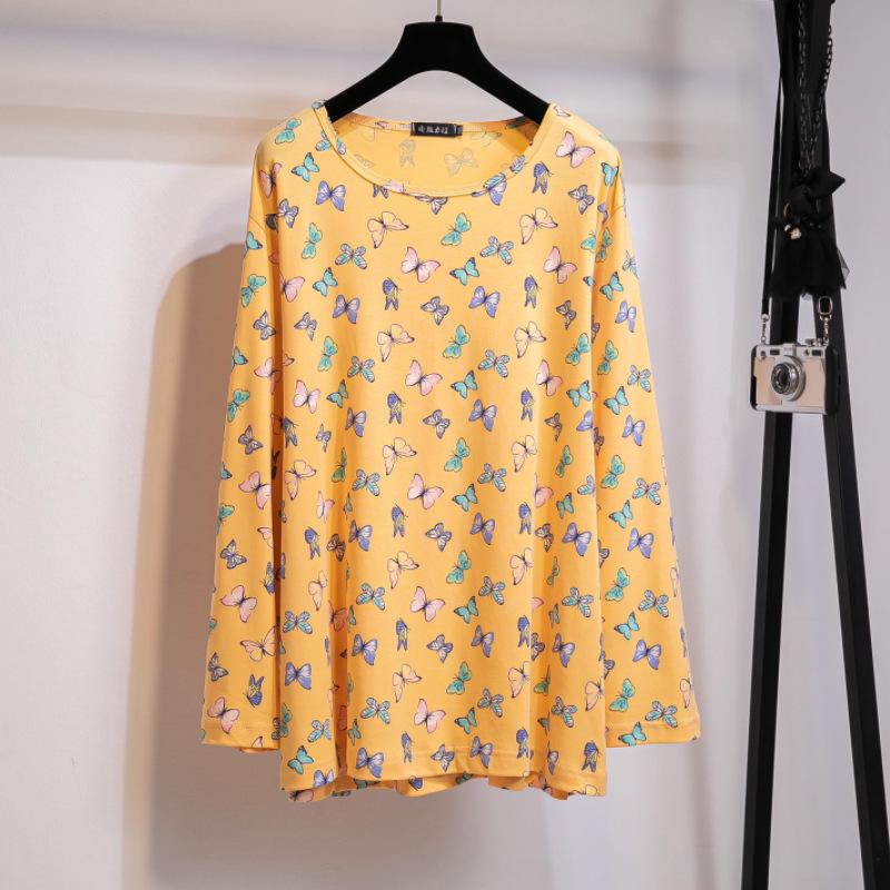 Plus Size Women's Cute Pajama Set 2025 - Pure Cotton Long Sleeve Top & Pants