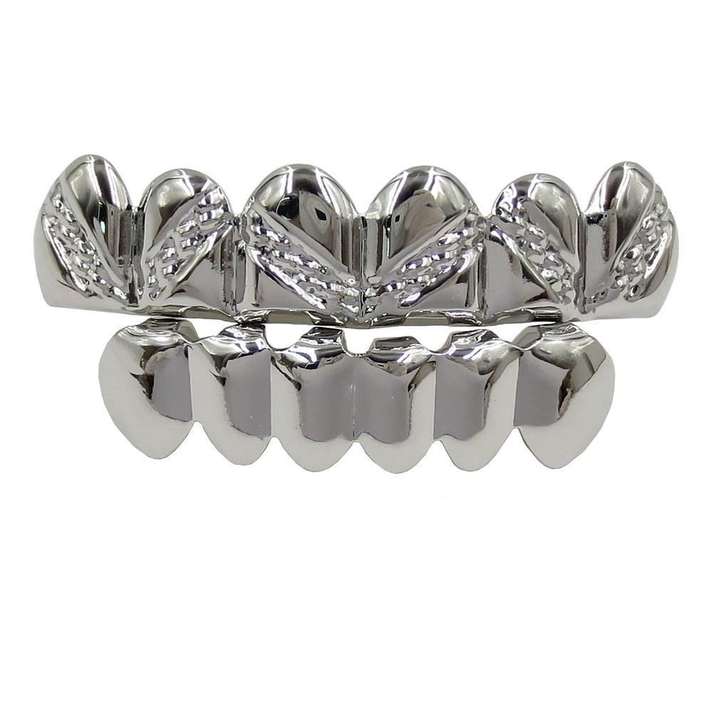 Gold-Plated Hip Hop Grillz - Twill Style