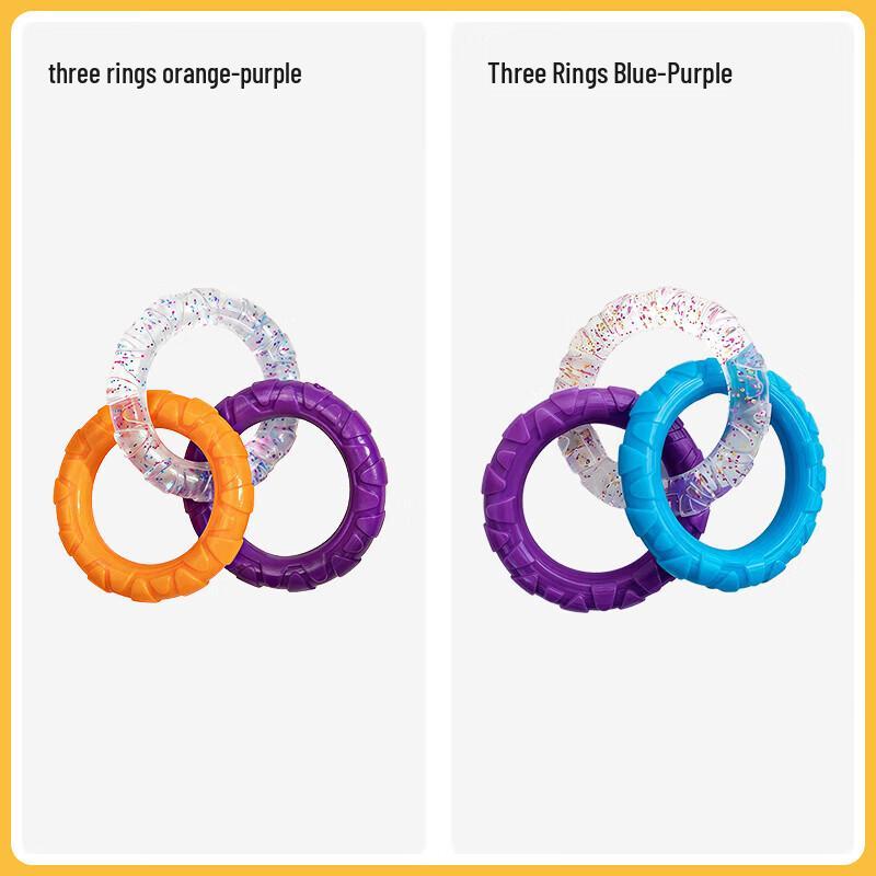 Qi e Durable Puppy 3-Ring Tug Toy