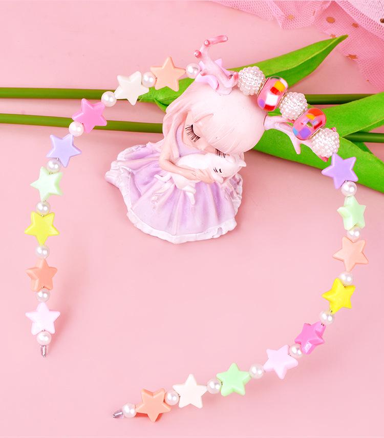 Children's DIY Beaded Bracelet Kit - Handmade Jewelry Set with Stringing Beads & Accessories