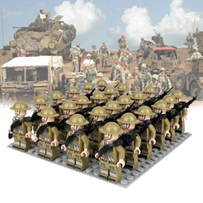 Building Army Square Block Toy Set Classic And Exquisite Particle Square Doll