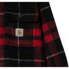 Carhartt WIP Plaid Logo Label Long Sleeve Shirt Jacket Men Jackets Red I030790-18X-XX