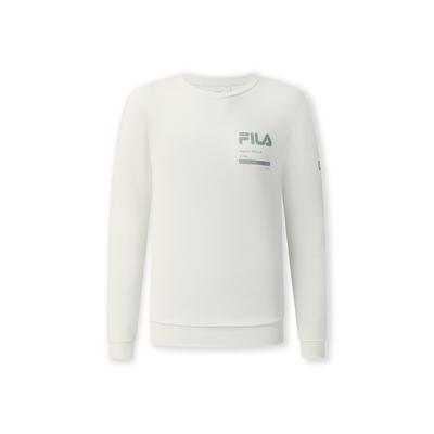 Fila Αθλητικό Casual Κομψό Άνετο Πουλόβερ Φούτερ Ανδρικό φούτερ Λευκό A51M541203FIV