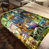 Halloween fantasy comedy adventure cartoon movie Scooby-Doo blanket soft home furnishing nap decoration four seasons warm Sherpa blanket U13