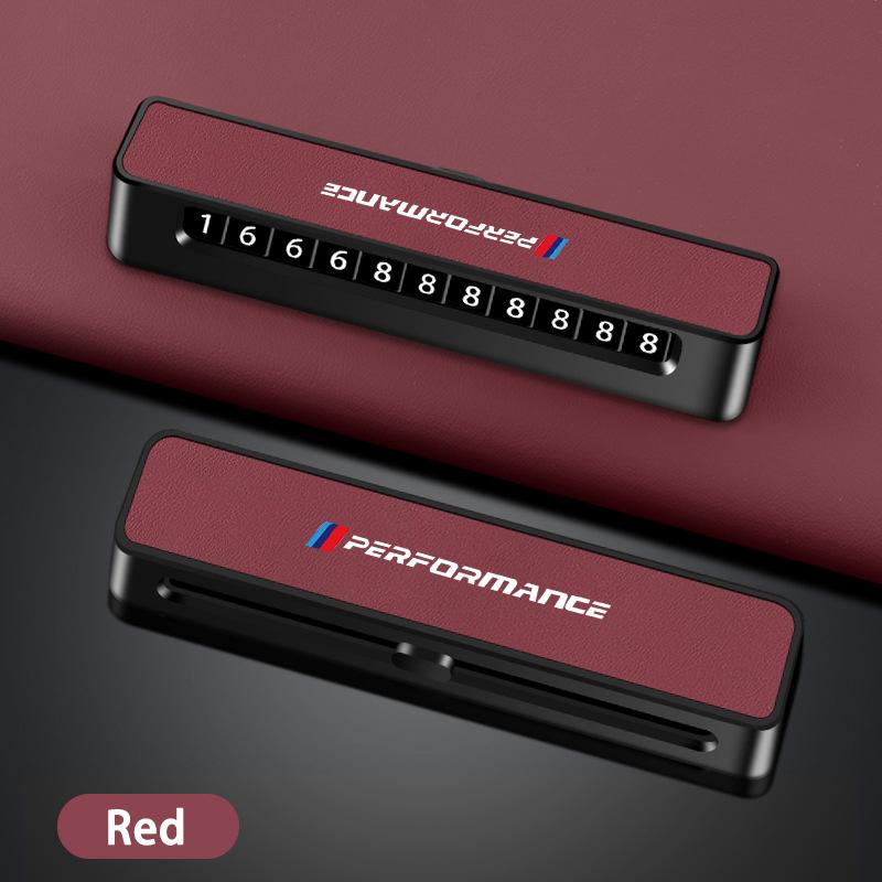CMU2 Car Temporary Parking Card Phone Number Card Plate For BMW M Performance F20 F40 F22 F30 E90 F32 F06 F07 F46 E60 M5 Accessories