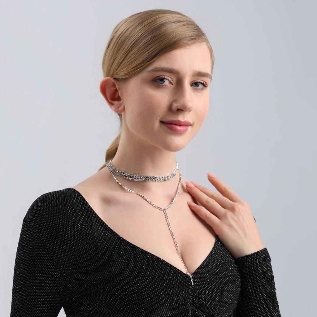 Jewelry, Multi-Layer Versatile Neck Chain With Diamonds, Long Fringed Necklace Jewelry