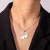 Cazador Matching Hugging Cats Pendant Necklace for Couple Stainless Steel Jewelry Friendship Animal Kittens Valentine Gift 2026