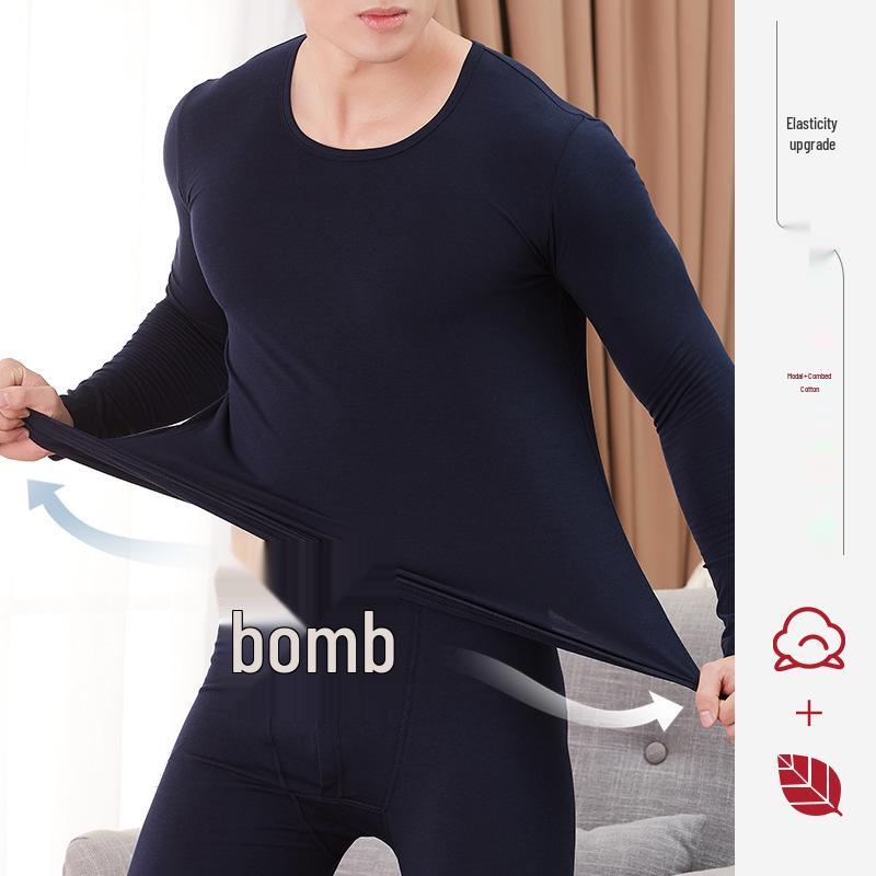 Męski Zestaw Ciepłej Bielizny Modalowej Slim Fit na Jesień i Zimę