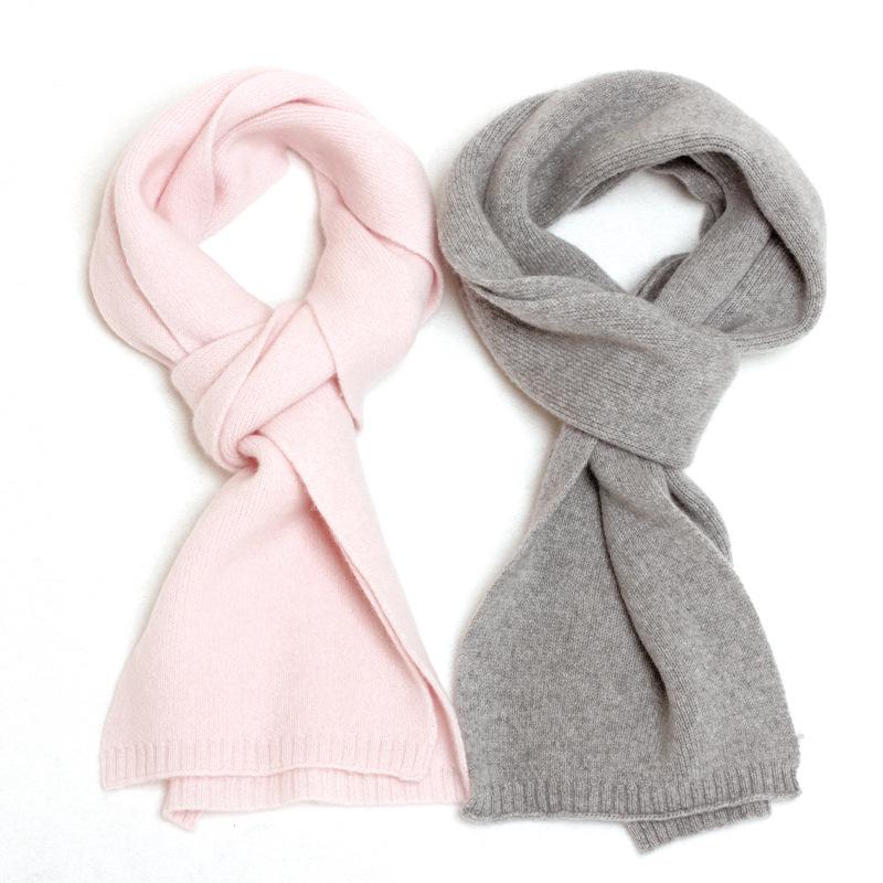 12-Gauge Pure Cashmere Thick Knit Scarf, Unisex, Available in 10 Colors, Stylish and Warm