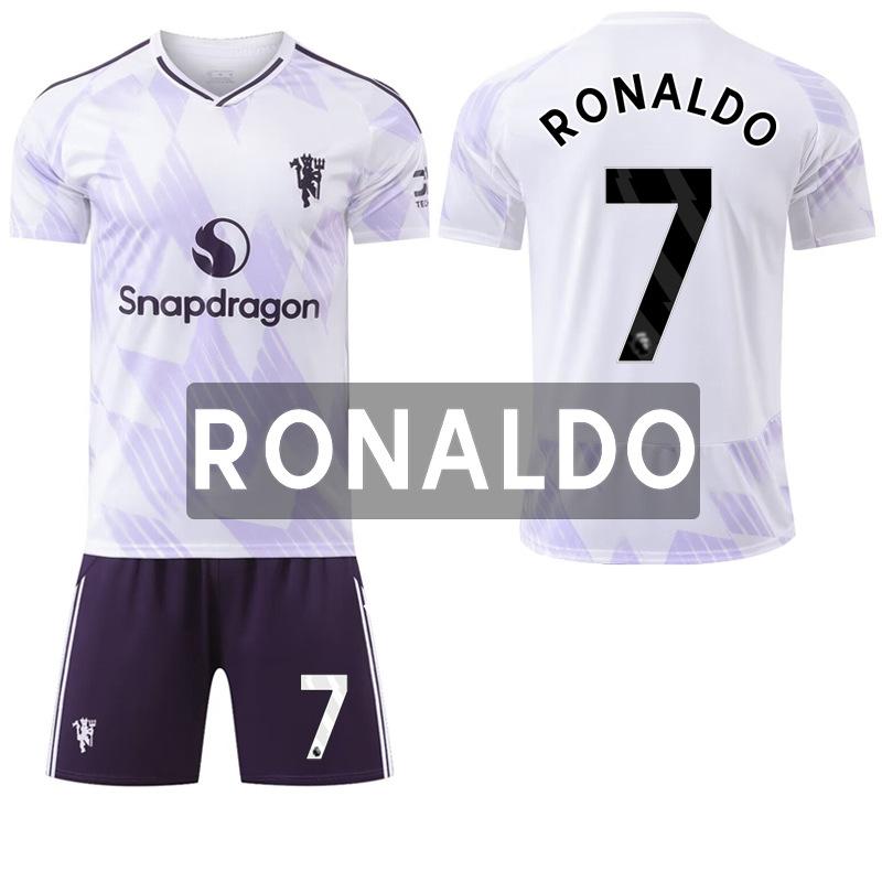 Red Devils Away No. 17 8 Football Jersey Set Jersey M United Quick-Drying Football Jersey 16