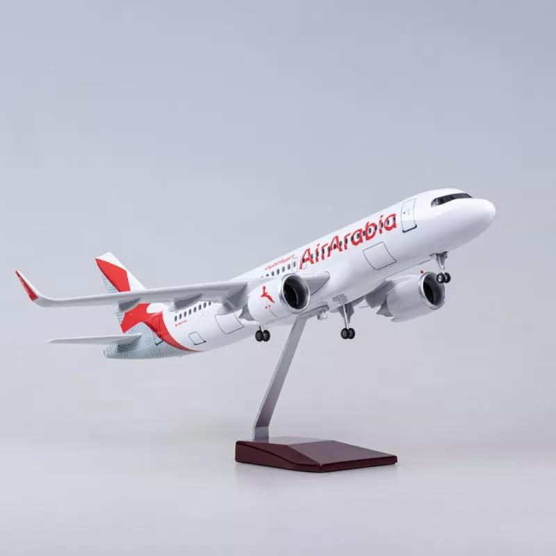 1/135 for A330 Arabian Airlines Copy Airplane Model Display Resin plane model aircraft with Landing Gear Home Office Decor Colle