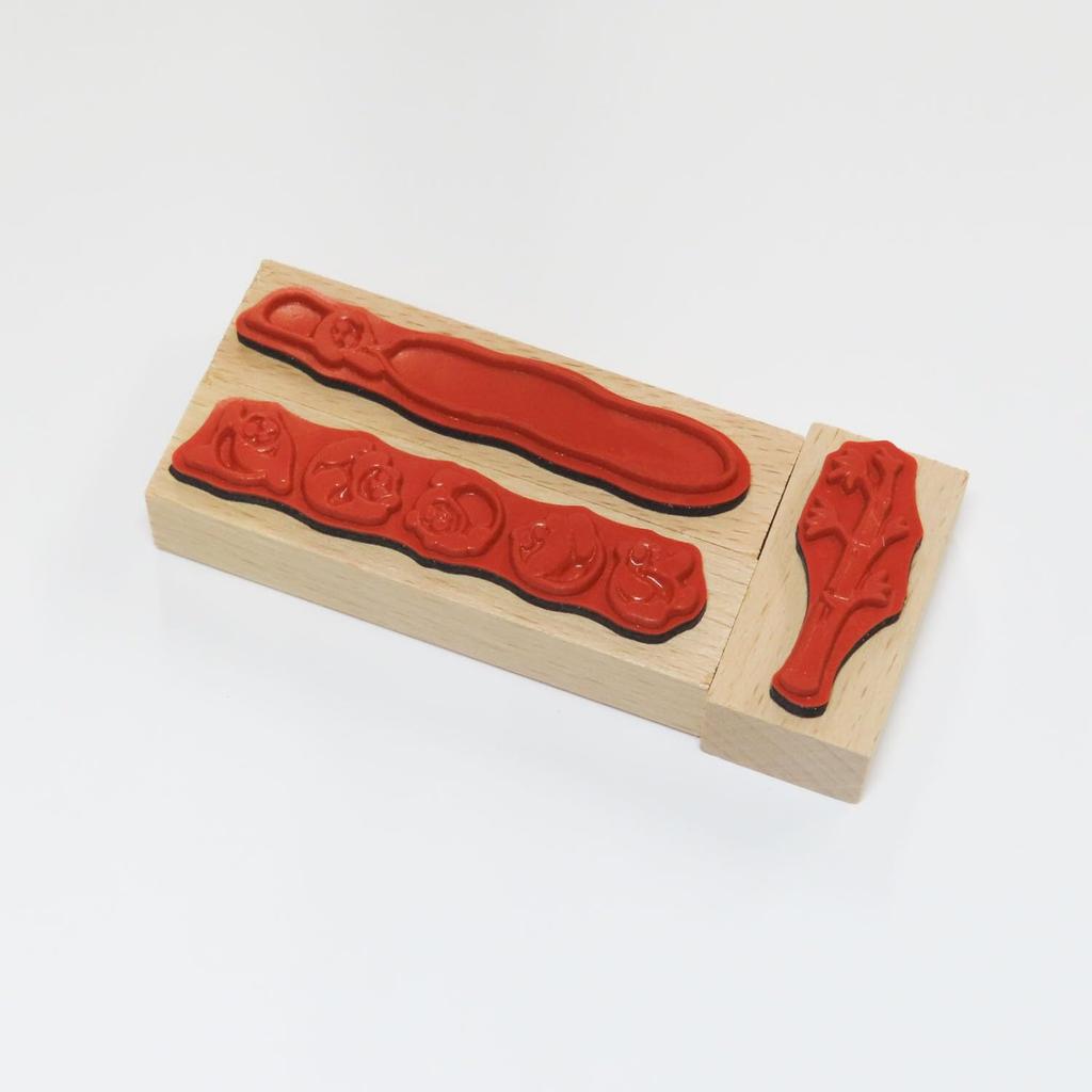 Taiyo Tomar Panda Rubber Stamps (3-Pack) RT-panda-S09