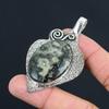 Daughters Day Deal Natural Ocean Jasper Birthday Unique Pendant Sterling Silver